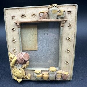 Disney Classic Winnie the Pooh With Honey Pot Vintage Small Picture Frame